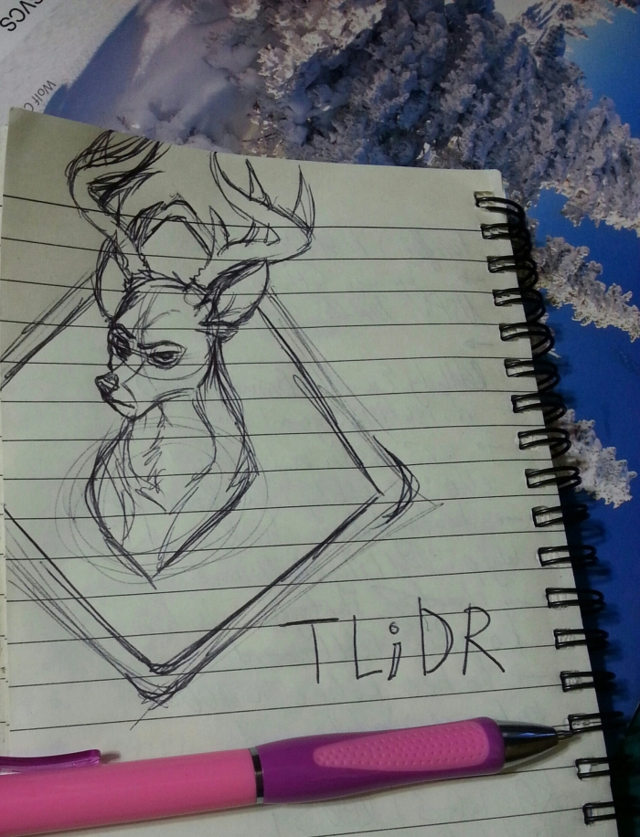 Teal Deer Sketch by Lobo