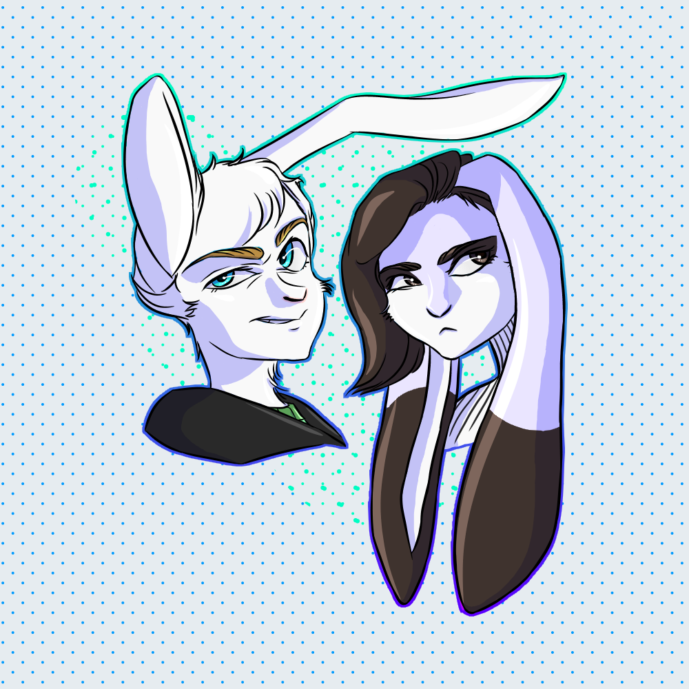 Rabbit Boy and Girl by Lobo
