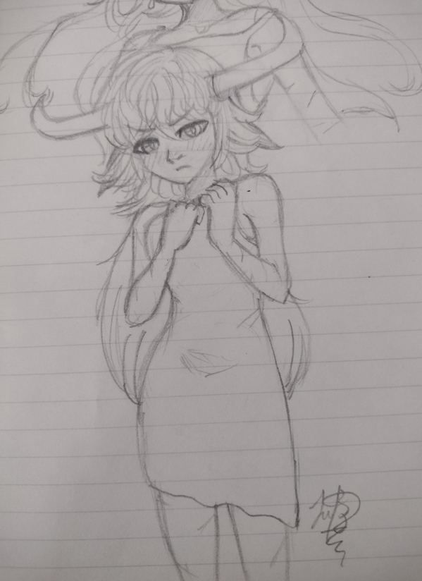 Girl with Horns by Lobo