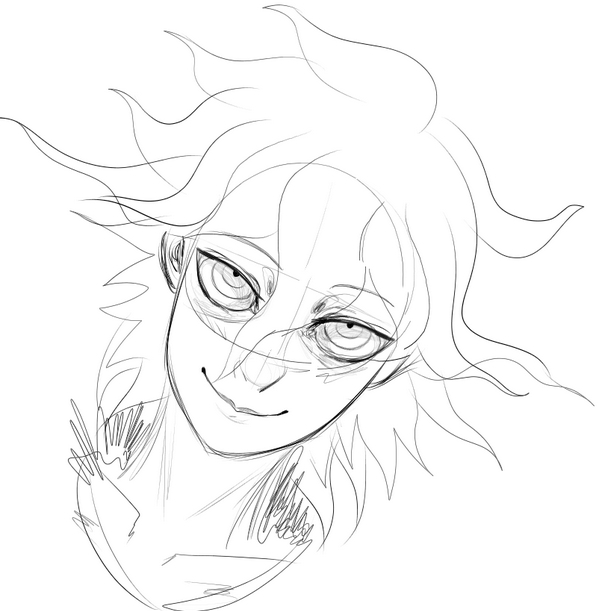 Nagito Komaeda Sketch by Lobo