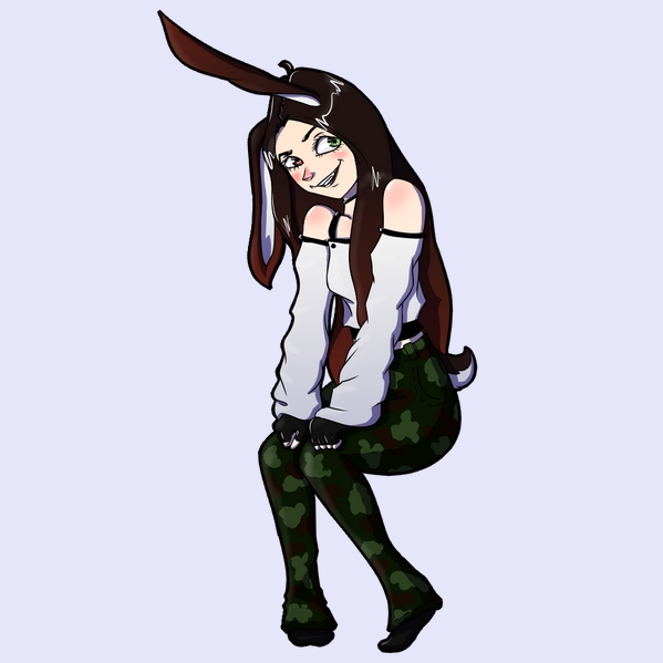 Heterochromia Rabbit Girl by Lobo