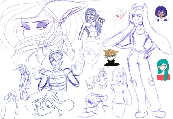 Assorted Sketches from 2021 and 2022 by Lobo